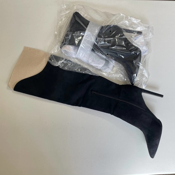 Nine West Teleena Women's Boot (Black - Size 9 - FAUX Suede) - Picture 5 of 13